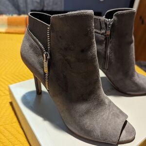 Marc Fisher suede open toe heels